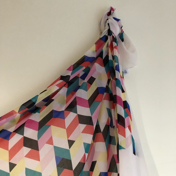 Airoldi Collection Geometric Pattern Scarf - Picture 3 of 4